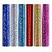 TECKWRAP Shining Laser Heat Transfer Vinyl Holographic Glitter Iron On Vinyl Sheets for T-Shirts and Iron On Vinyl 12