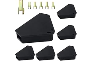 Anblak Mouse Station with Keys Black 6 Pack, Key Required Mouse Stations, Mice Stations, Keeps Children and Pets Safe Indoor & Outdoor