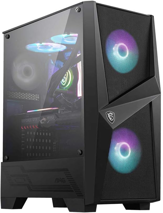 MSI Mid-Tower PC Gaming Case – Panel lateral de cristal ...