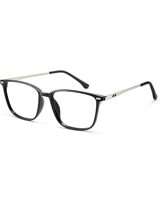 Cyxus Lunettes anti-lumière bleue pour femme, lunettes anti-lumière bleue pour homme, lunettes d'ordinateur anti-fatigue oculaire à monture carrée