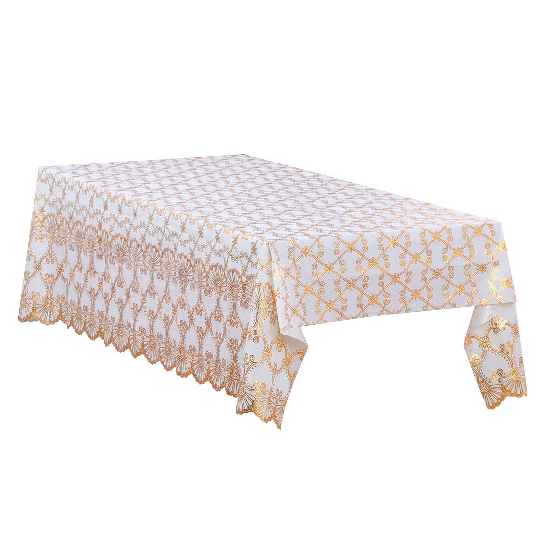 Endurtex Fitted Round Elastic Edge Vinyl Tablecloth Table Cover