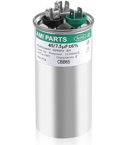 Jard 12789 45 + 7.5 uF MFD x 440 VAC Dual Capacitor Round