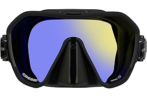Cressi Adult Frameless Diving Mask - Wide View Mono Lens - Low Internal Volume - Pure Soft Silicone - Z2: Designed in Italy by Cressi