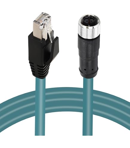 Câble Ethernet M12 Cat6e X-Code 8 Broches Mâle-mâle 30 Cm - Haute Flexibilité Pour Applications Industrielles Gigabit Câble Ethernet M12 Cat6e X-Code 8 Broches Mâle-mâle 30 Cm - Haute Flexibilité Pour Applications Industrielles Gigabit