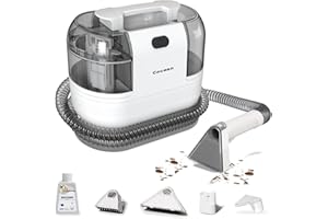 COCEAN Multi-Purpose Portable Carpet and Upholstery Cleaner, Carpet Cleaner Machine Powerful Suction Spot Cleaning, Deep Stain Cleaning for Carpet, Car Seats, Pets, Couches, with Dual Size BrushHead