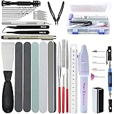 LIFEGOO Gundam Model Tools Kit, 42 in 1 Modeler Basic Tools Craft Set Hobby Building Tools Kit with Tool Case Perfect for Gun