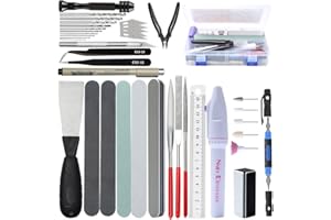 LIFEGOO Gundam Model Tools Kit, 42 in 1 Modeler Basic Tools Craft Set Hobby Building Tools Kit with Tool Case Perfect for Gun