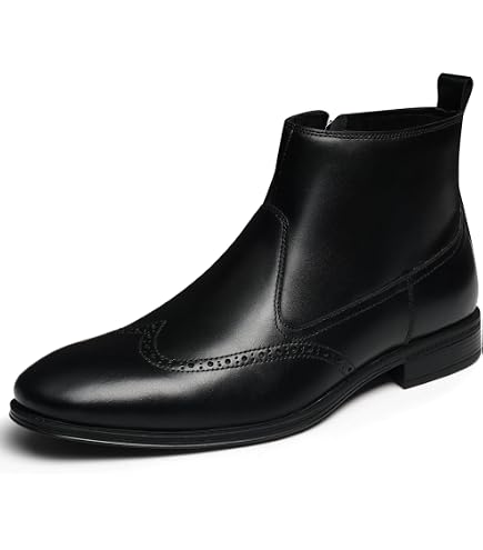 3 inch Height Increase Dress Boots Premium Comfort Genuine Leather Amazon.com | Battle Men Men main image 2