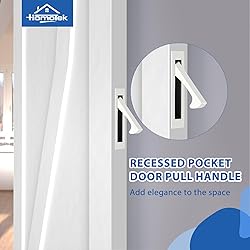 HOMOTEK Recessed Pocket Door Pull Handle, Edge