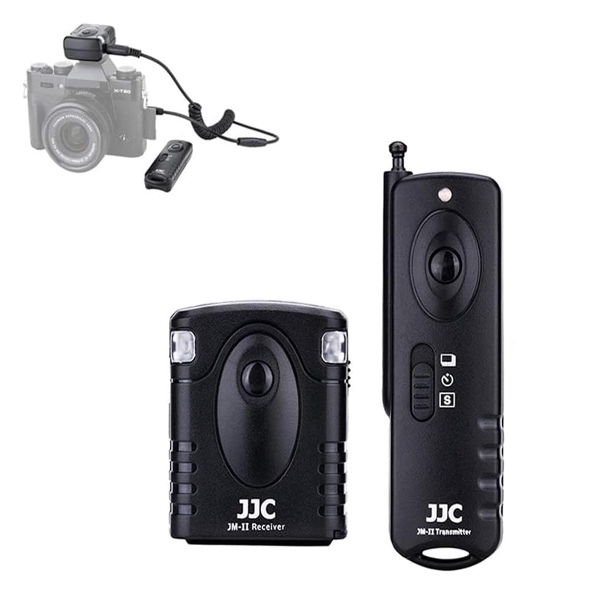 Wireless Shutter Release Remote Control Fits for Fujifilm Fuji X100VI X-T5 X-T4 X-T3 X-H2 X-T30 III II X-T20 X-T2 XF10 X-A5 X-Pro2 X-E3 GFX 50S GFX50R X100T Replaces Fujifilm RR-100 Release Cable