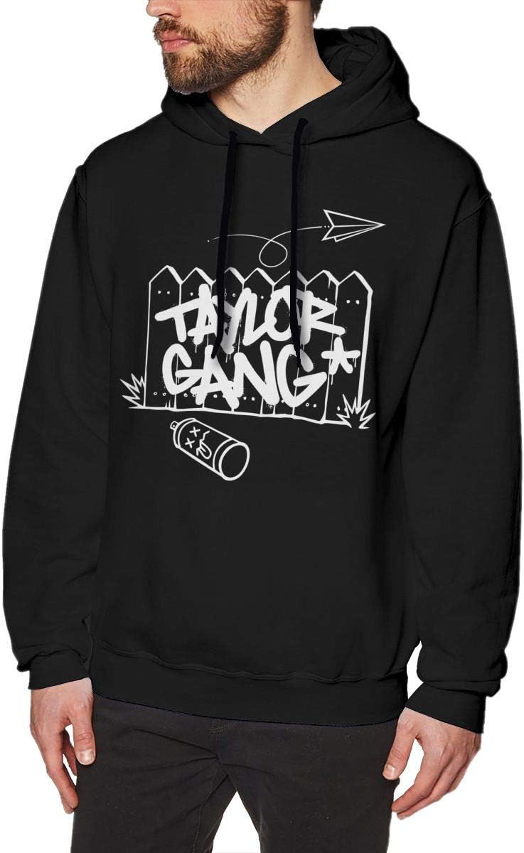 Wiz-Khalifa-See-You-Again Men's Casual Sweater Autumn Winter Warm Sweater Hoodie Hooded Sweatshirt Black