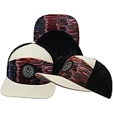 The Heartbeat Brand Color Vibes Laser Mesh Snapback Hat for Men & Women | Flat Bill Trucker Hat for Men | Undervisor Design