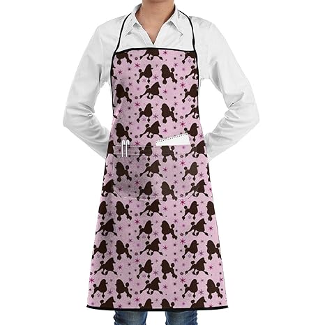 Jjhz Tablier De Cuisine Réglable Pour Femme Avec Poches