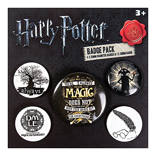Pyramid International Harry Potter Symbols Badge, Multi-Colour, 10 x 12.5 x 1.3 cm