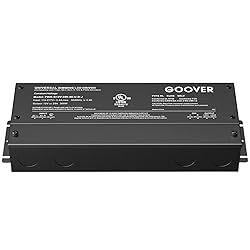 GOOVER 300W Dimmable LED Driver, 12V Triac Dimmable