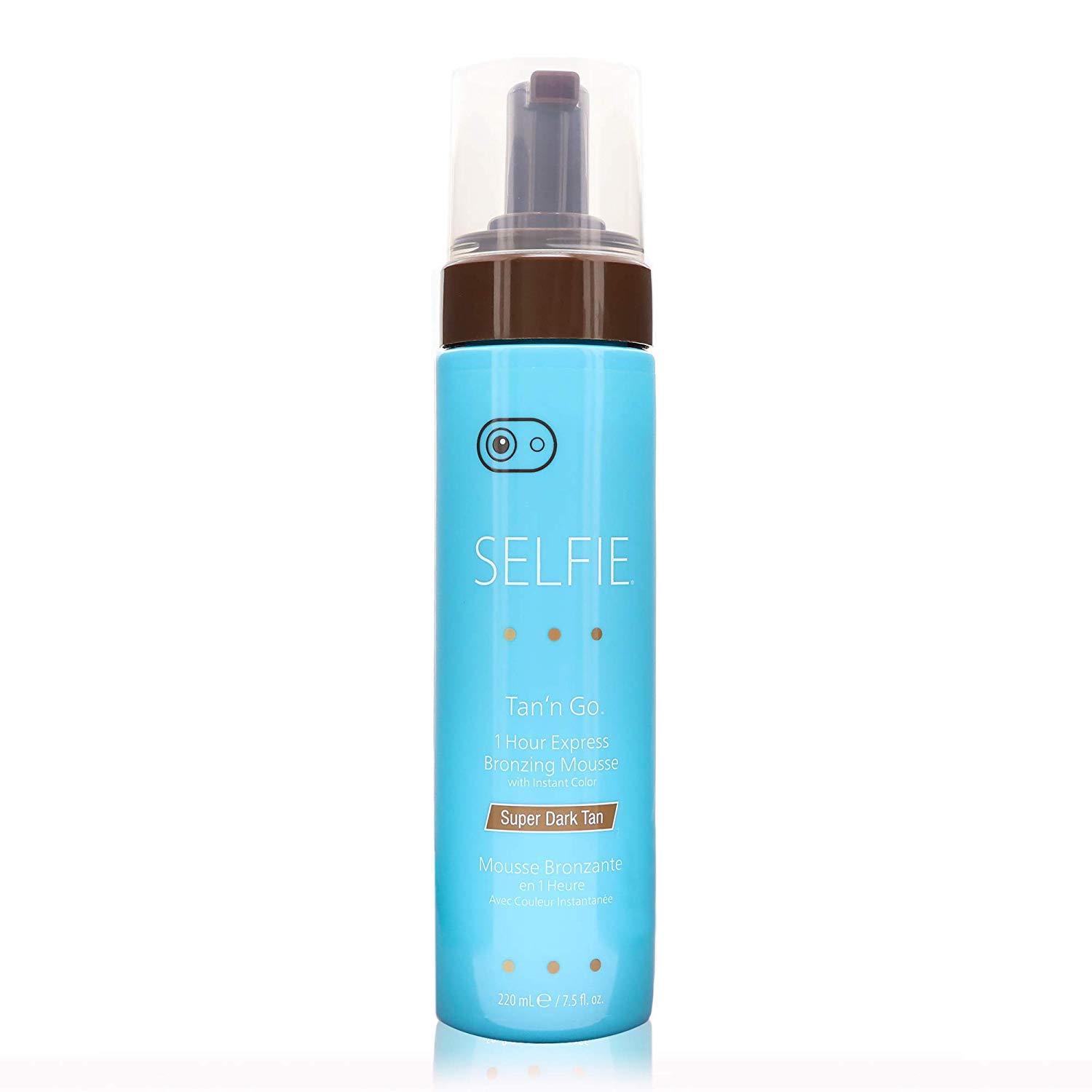 Amazon Com Selfie Tan N Go 1 Hour Express Bronzing Mousse Super Dark Tan Rich Exotic Natural Looking Instant Self Tanner For All Skin Types 7 5 Oz Beauty