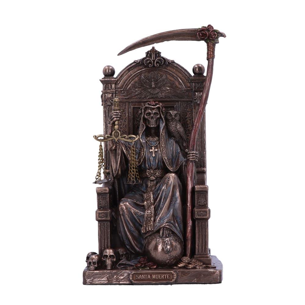 Nemesis Now Santa Muerte's Throne Figurine, Bronze, 22cm, D6003W2