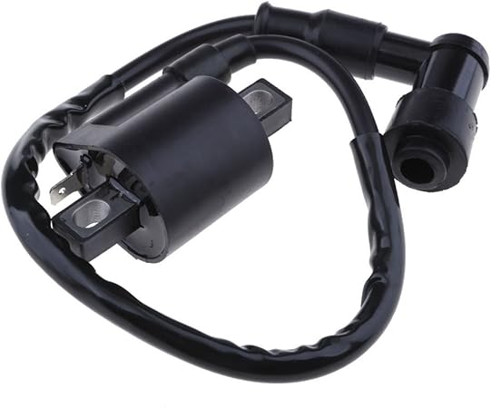 Amazon 汎用 バイク イグニッションコイル プラグ ケーブル コード ブラック バイク用イグニッションコイル 車 バイク