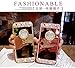 Black Lemon Case for iPhone 7 Plus / 8 Plus, Luxury Crystal Rhinestone Soft Rubber Bumper Bling Diamond Glitter Mirror Makeup Case with Ring Stand Holder (Gold)