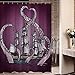 ZBLX Personalized Purple Sailing Big Octopus on The Sea Shower Curtain Bat.60 x 72inch