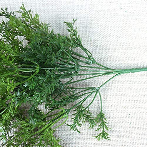 2 Bunches Plastic Artificial Parsley Grass Rosemary Plants fit for Home Garden Decoration