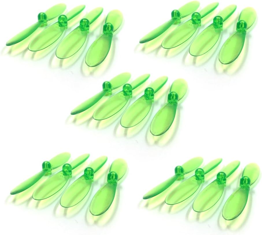 Funny Utopic Transparent Green Propeller For Hubsan X4 H107L H107C H107D Propeller Blades Props 20pcs Transparent Green Propellers