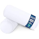Utopia Bedding Bolster Pillows Insert (Pack of 2, White) - 6 x 16 Inches Bed and Couch Pillows - Indoor Decorative Pillows