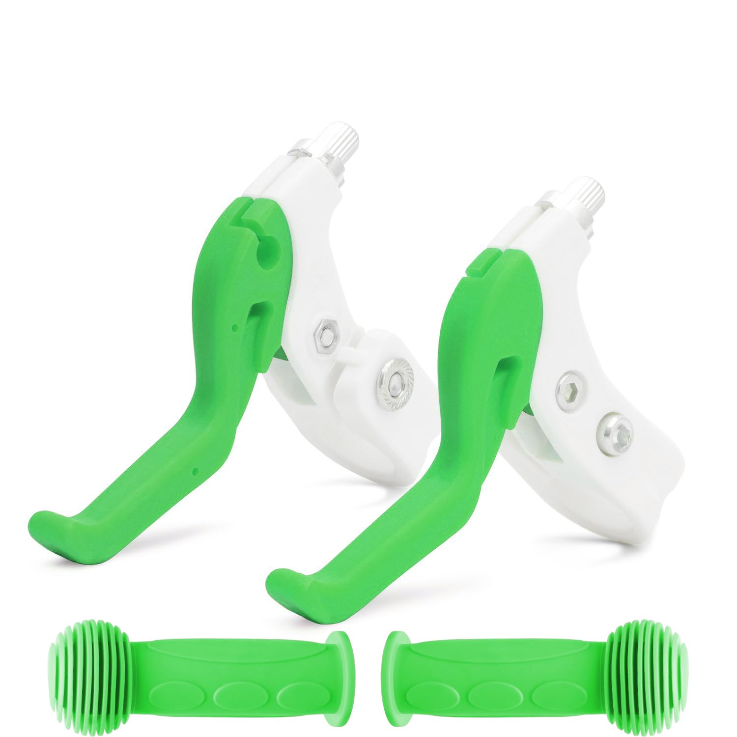 TOPCABIN 1 Pair Children Bicycle Brake Lever Handlebar Brakes Child Bike Brake Lever for Children Bike (Green)