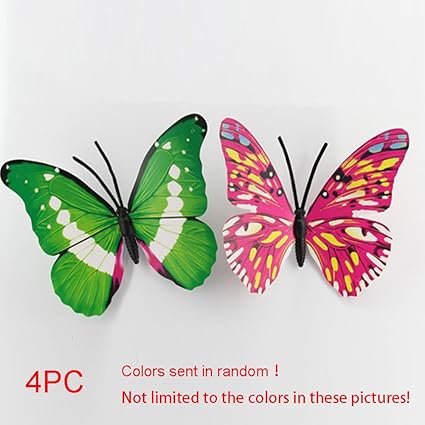 Colourful Garden Butterflies On Pure Hand Making Fashionable 3d