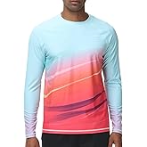 VAYAGER Men's Swim Shirts UPF 50+ Rash Guard Long Sleeve Quick Dry T-Shirt Loose Fit Water Fishing UV Protection Shirts