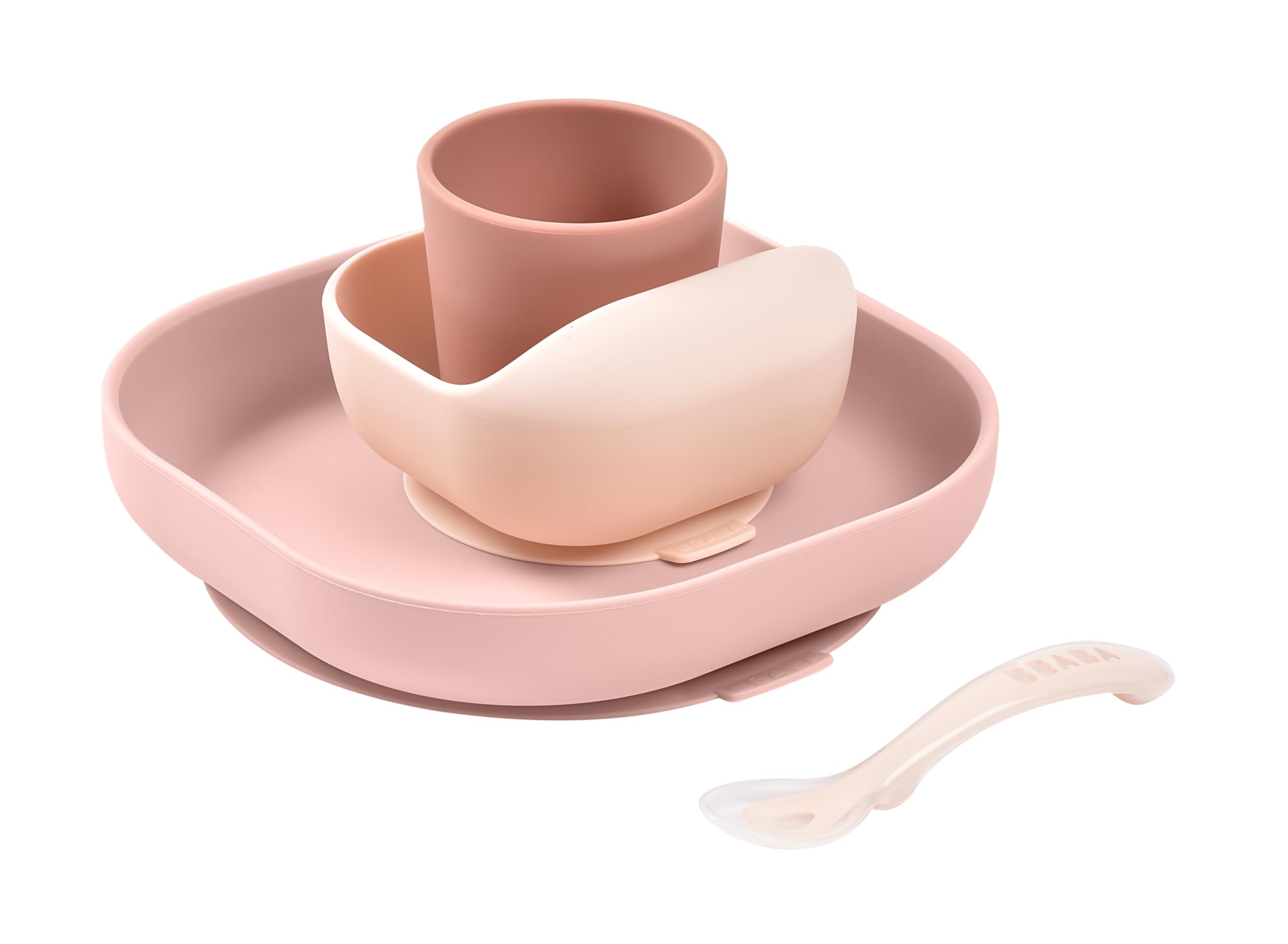 Beaba Silicone Meal Set, Pink