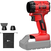 Air Duster 380W Brushless HighSpeed Motor 100,000RPM Fit for Milwaukee 18V Battery Variable Speed Air Blower for Camping Jobs