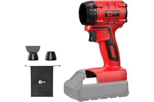 Air Duster 380W Brushless HighSpeed Motor 100,000RPM Fit for Milwaukee 18V Battery Variable Speed Air Blower for Camping Jobs