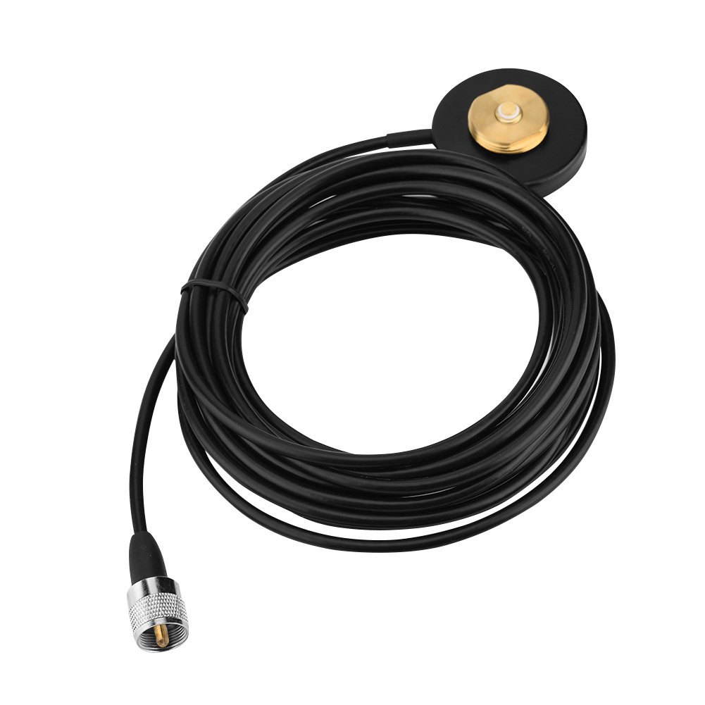 Car Radio NMO Base With 5m RG-58 Cable,Walkie Talkie UHF/VHF NMO Mount Magnetic Base with PL-259 Connector for Taxi Radios, Mobile Radio Antenna, etc