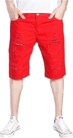 colored denim bermuda shorts