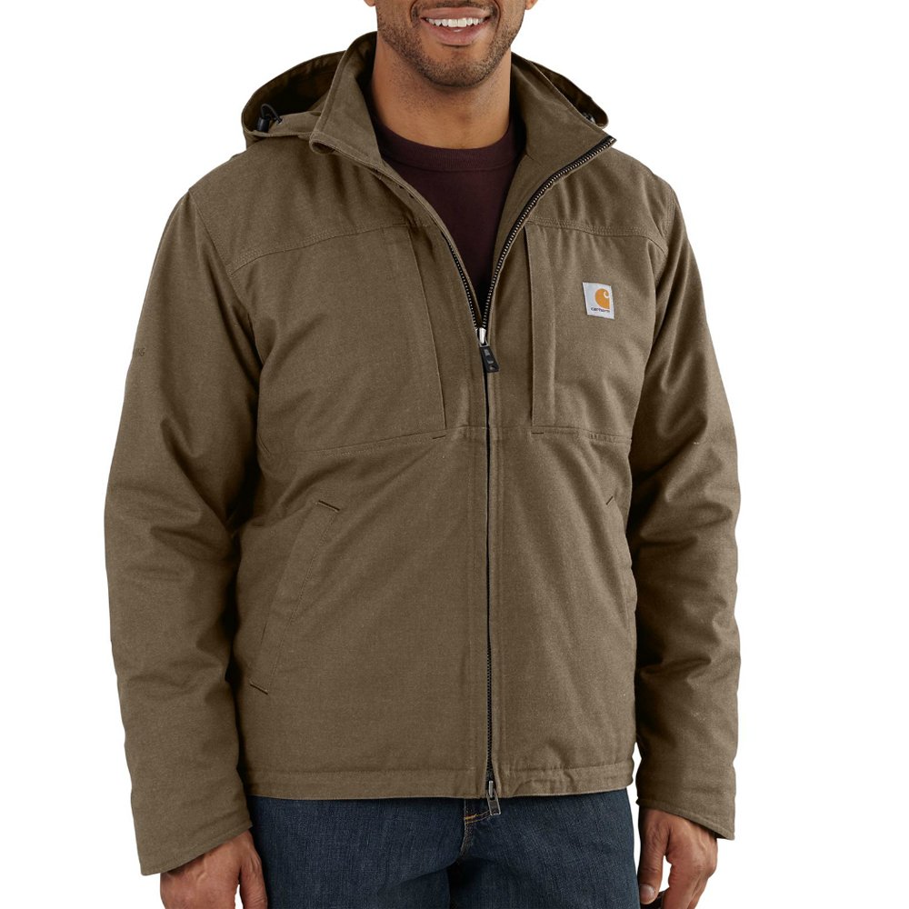 Carhartt Men's Quick Duck Full Swing Cryder Jacket Outerwear, Canyon Brown, XL