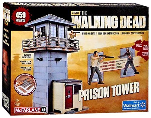 McFarlane Toys The Walking Dead Prison Tower Building Set – AMC TV Series - Fun to Assemble – A Centerpiece to Your Collection