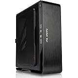 InWin Chopin SECC Mini-ITX Tower Case 150W Power Supply with 4 colors stickers inside, Black Aluminum