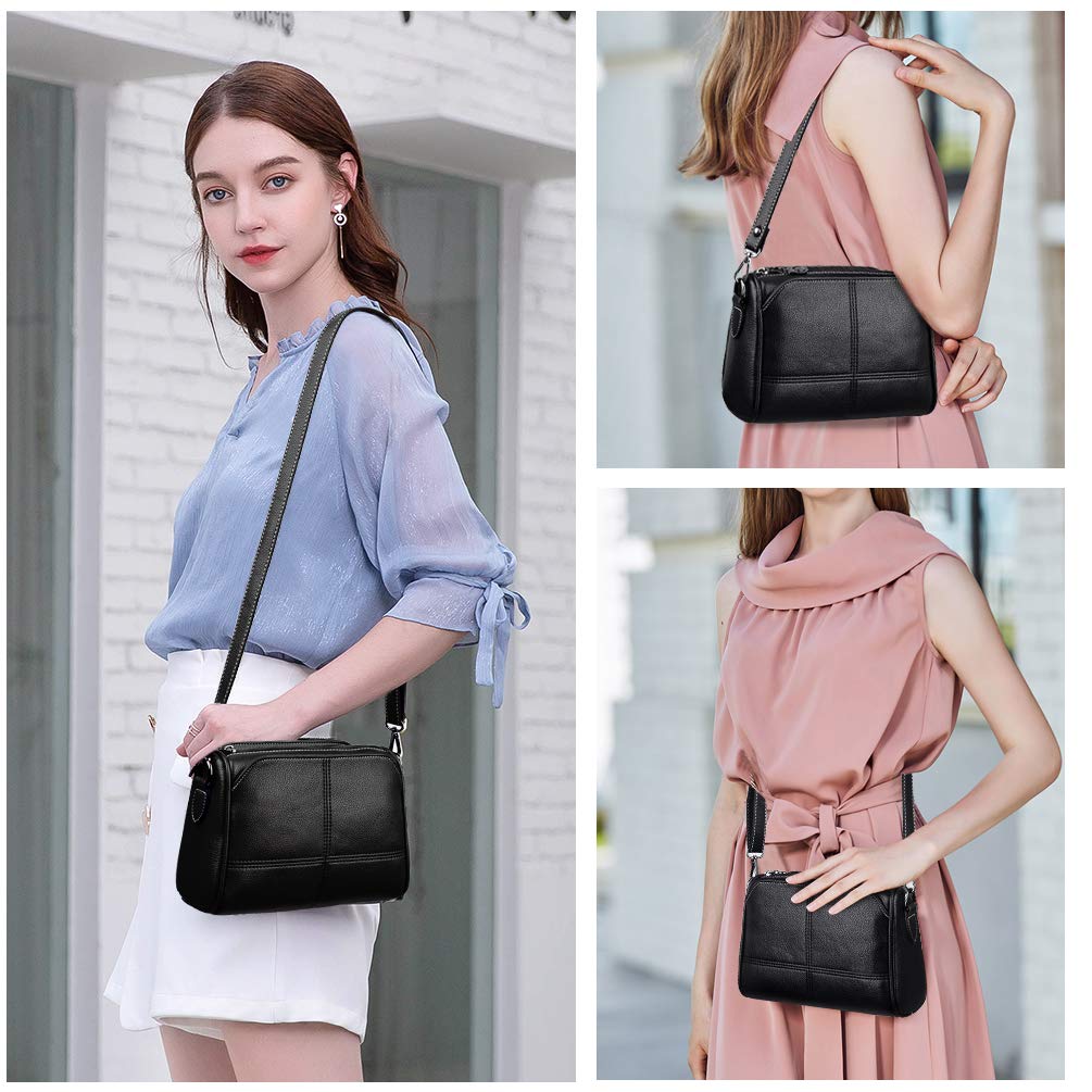 VBIGER Handtaschen Damen Klein PU Leder Umhängetasche Leicht Schultertasche Hobo Taschen groß Perfektes Geschenk für Mama und Tante