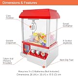Global Gizmos Retro Claw Machine Toy | Candy Grabber Arcade Game for Kids view 2