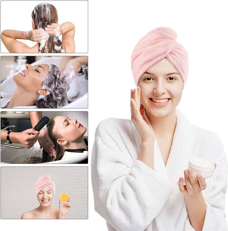 Microfiber Hair Towel Wrap, 3PCS 9.5X25 inch Hair Towel Wrap Quick Dry Hair Drying Towel, Rapid Drying Hair Towel (3 Colors): Home & Kitchen
