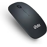 UHURU Rechargeable Bluetooth Wireless Mouse for PC, Mac, Laptop, Android Tablet - Black