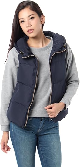 Amazon アズールバイマウジー Azul By Moussy Azul Encanto ファイバーダウンベスト Free Nvy ベスト 通販