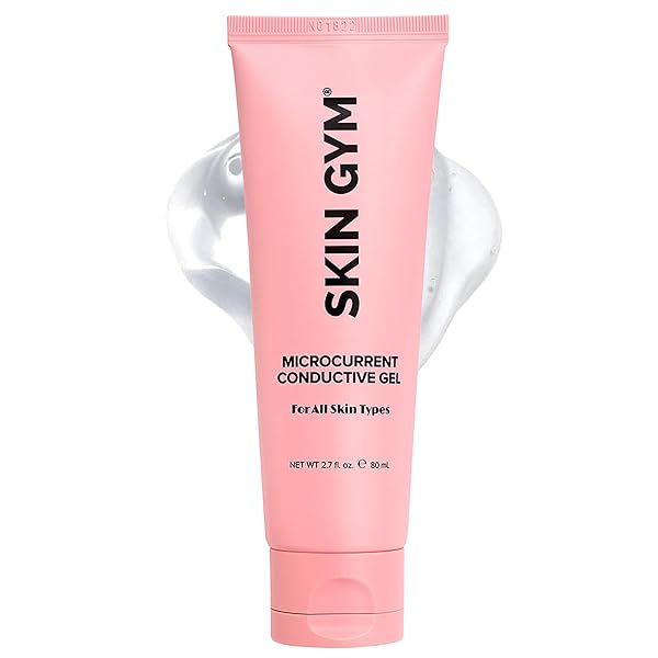 SKIN GYM MICROCURRENT CONDUCTIVE GEL FOR FACE & BODY, HYDRATING GEL FOR MICROCURRENT DEVICES, ENHANCES SKIN COMFORT & SKINCARE PERFORMANCE, 2.7 OZ