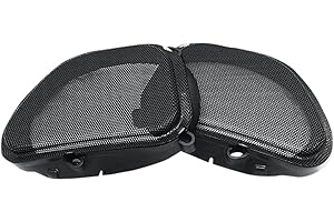 Hogtunes 57 MESH Front Speaker Grills (2 Pack), Fits 1998-2013 Harley-Davidson Road Glide Models