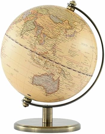 Amazon ぼん家具 インテリア地球儀 英語表記 書斎 オシャレ 知的 大人のインテリア アンティーク 小 地球儀 文房具 オフィス用品