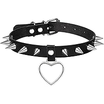 ネックレス・ペンダント LOVE ME MONSTER LMM Classic Heart Leather Choker L223MNK020 Amazon.com: Aroncent Love Heart Choker Necklace Rock Punk
