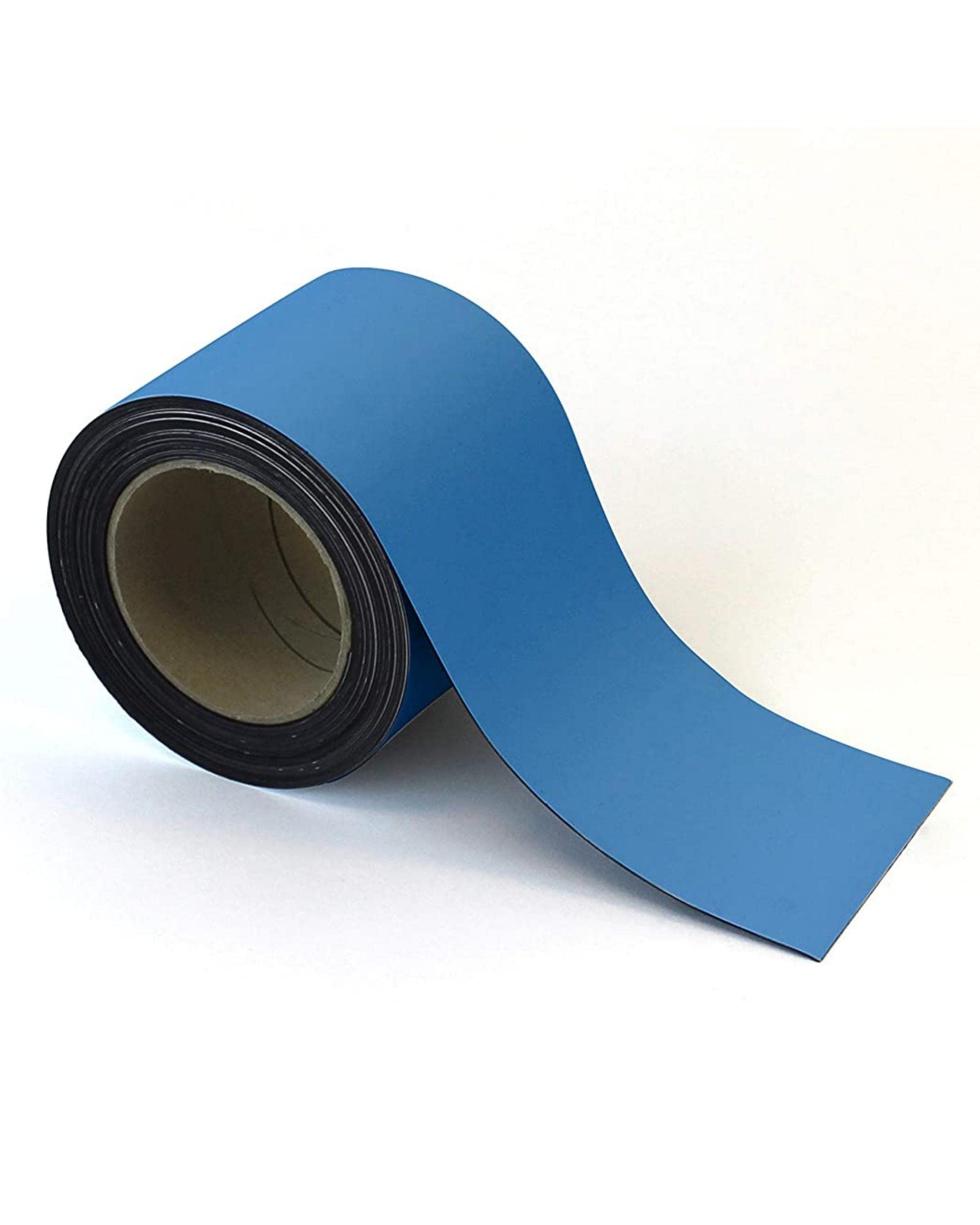 Magnetic Steel Easy-Wipe Tape, Thin & Flexible, Cut to Fit Strip, Magnetic, High Visible Identification. Suitable For All Non-Magnetic Surfaces (Matt Black 100mm x 10m)