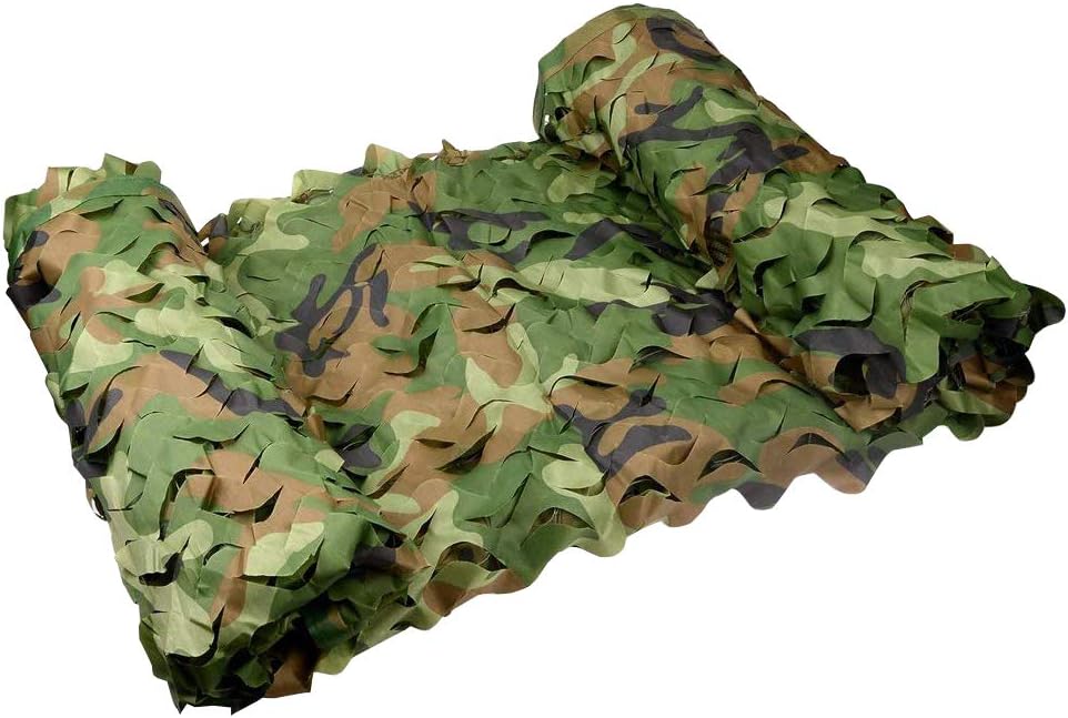 LIYFFTarps Camo Netting Oxford Fabric Woodland Camouflage Netting for Camping