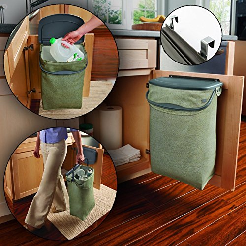Rubbermaid Hidden Recycler OverTheDoor Under Recycle Waste
